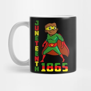 Juneteenth Celebrating 1865 Cool Brown Skin King Boys Kids Mug